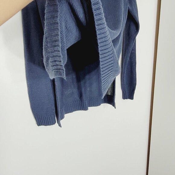 Jacqueline de Yong Women's Blue Crew Neck Pullover Long Sleeve Sweater Size XL - Picture 4 of 11